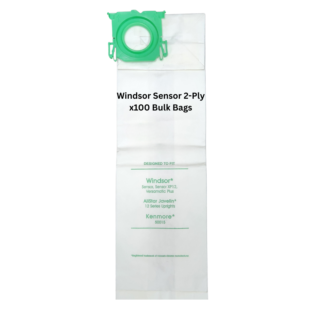 VacBagsUSA® Replacement Vacuum Cleaner Bags for Windsor® Sensor Versamatic Plus 2-Ply - VacBagsUSA